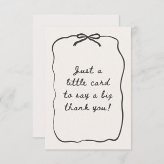 CARTE DE REMERCIEMENTS THANK YOU CARD MODERN