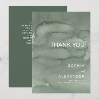 Carte De Remerciements  Thank You Card Wedding. 