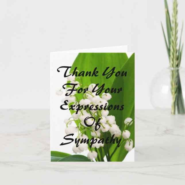 Carte De Remerciements Thank You For Your Expression of Sympathy (Devant)