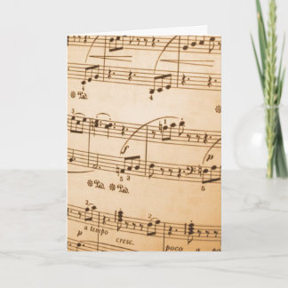 Carte De Remerciements Thank You Music Notes greeting