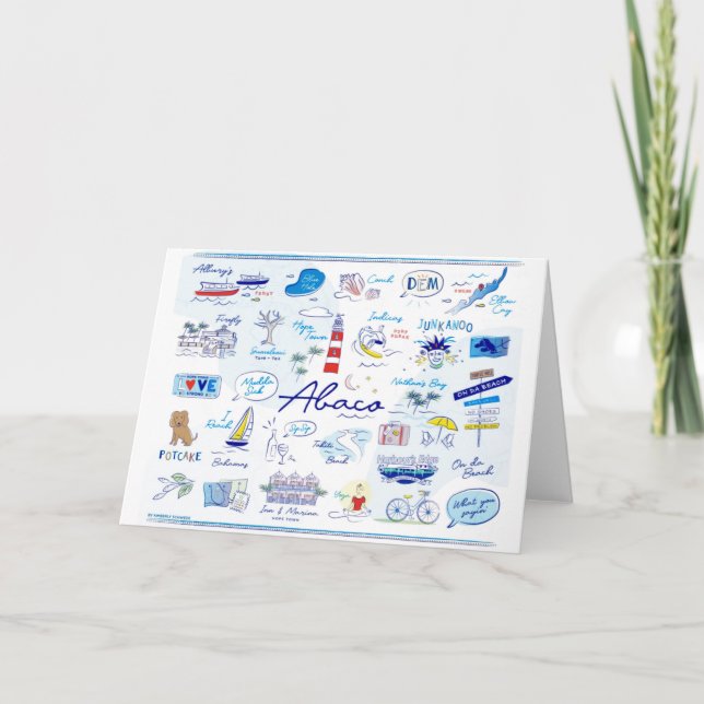 Carte De Remerciements Thank you note cards 'The ABC's of Hopetown' (Devant)