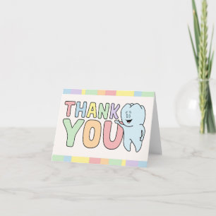 Carte De Remerciements "Thank you" Tooth Card