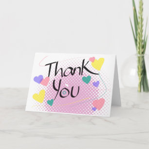 Carte De Remerciements Thank you with love