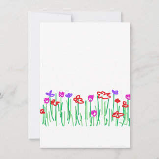 Carte De Remerciements Thanking card flowers