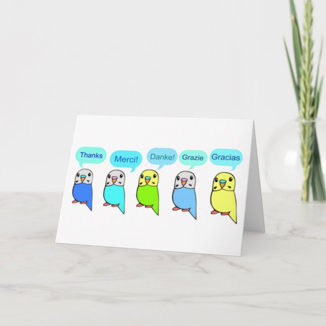 Carte De Remerciements Thanks (Devant)