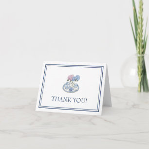 Carte De Remerciements Thé à la Hydrangea Party