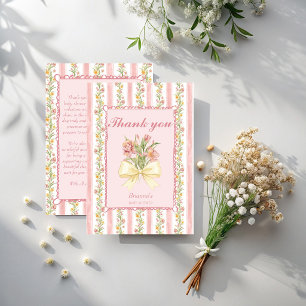 Carte De Remerciements Thé à l'afternoon party baby shower grandmillenial