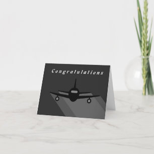 CARTE DE REMERCIEMENTS THE **NEW PILOT** CONGRATULATIONS