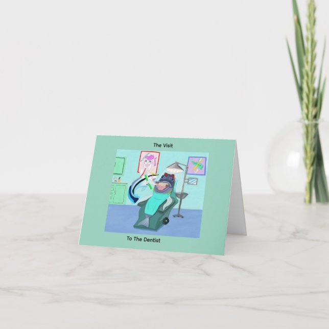 Carte De Remerciements The Visit To The Dentist 🦷  (Devant)