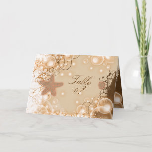 Carte De Remerciements Thème de mariage sur la plage ~ placement de 2 cou