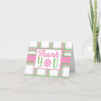 Thème nautique rose, vert et blanc