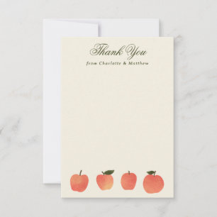 Carte De Remerciements Thème pomme récolte d'automne