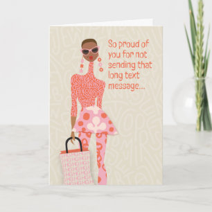 Carte De Remerciements Thérapie à faible intensité - Si fière de vous de 