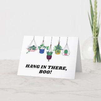 Carte De Remerciements Tiens-Toi Là, Boo ! Plante de Cute Cactus