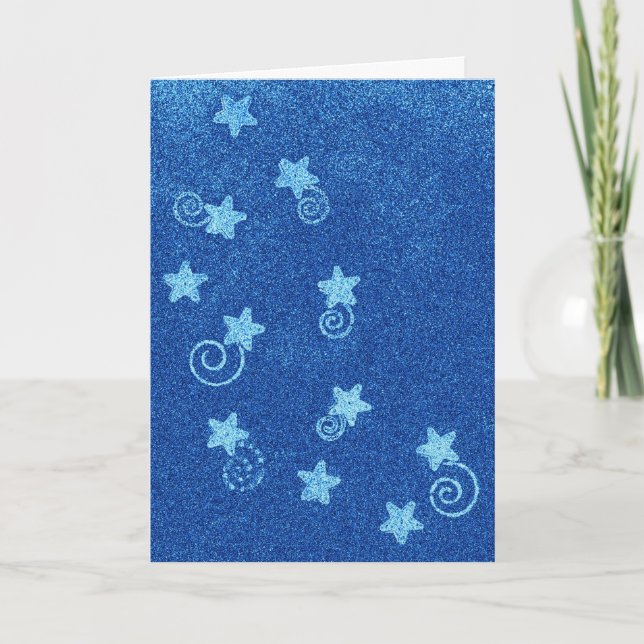 Carte De Remerciements Tirer des étoiles (Devant)