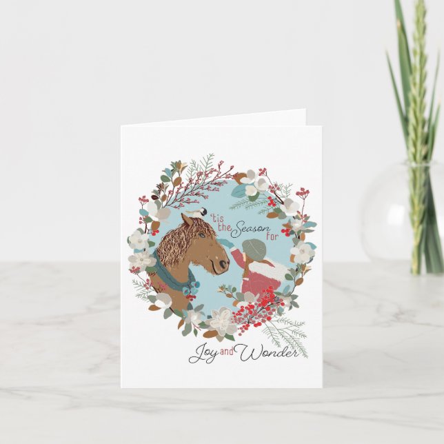 Carte De Remerciements 'Tis Season Holiday Greeting Or (Devant)