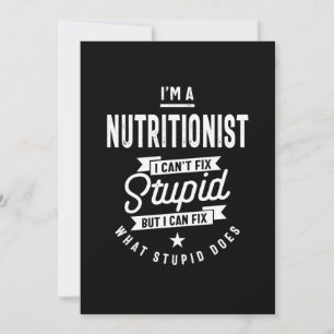 Carte De Remerciements Titre du poste nutritionniste Cadeau