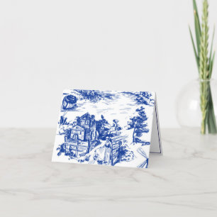 Carte De Remerciements Toile bleue