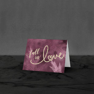 Carte De Remerciements Tomber amoureux de l'automne   Mulberry Mariage Ph