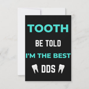 Carte De Remerciements Tooth Be Told I'm