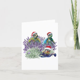 Carte De Remerciements Tortue Lavande Noël Chemise Noël Noël