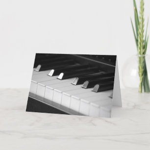 Carte De Remerciements Touches de piano