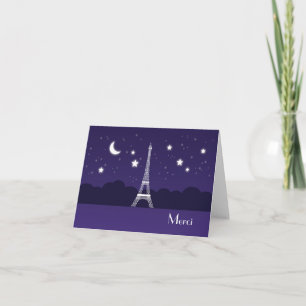 Carte De Remerciements Tour Eiffel