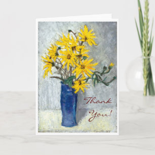 carte de remerciements 'tournesol'