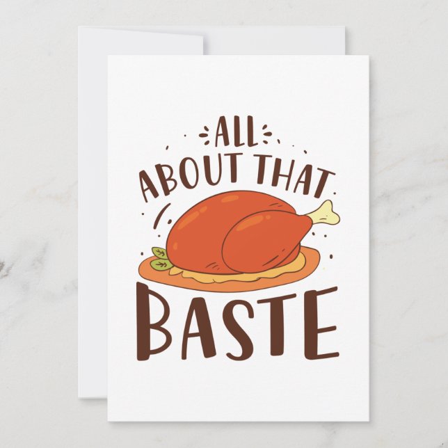 Carte De Remerciements Tout À Propos De Ce Baste (Devant)