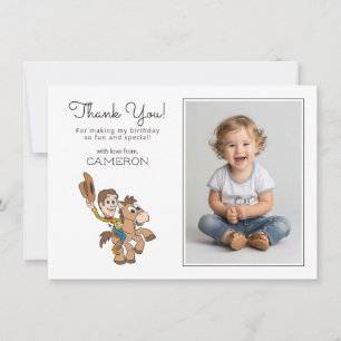 Carte De Remerciements Toy Story Bébé Woody 1er Anniversaire