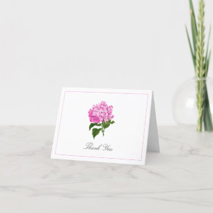 Carte de remerciements traditionnel à fleurs d'Hyd