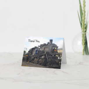 Carte De Remerciements Train à vapeur vintage