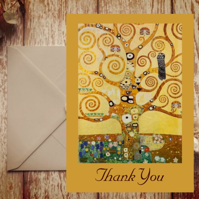 Carte De Remerciements Tree of Life by Klimt (Créateur téléchargé)