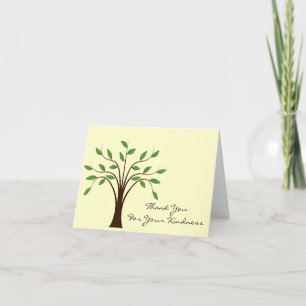 Carte De Remerciements Tree of Life Thank You For Your Kindness