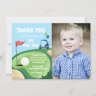 Carte de remerciements Trou Dans Un Golf Anniversa