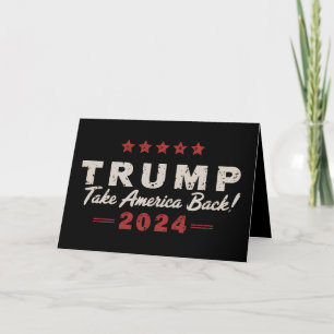 Carte De Remerciements Trump 2024 Reprenez l'Amérique Président 47 États-