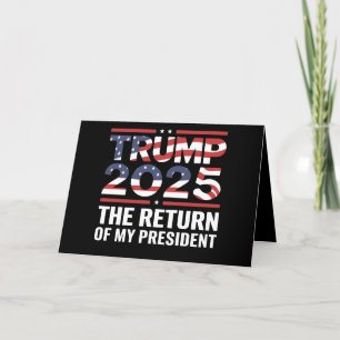 Carte De Remerciements Trump 2025 Le Retour De Mon Président 47e États-Un