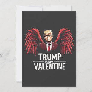 Carte De Remerciements Trump est ma Saint-Valentin d'Inauguration Maga