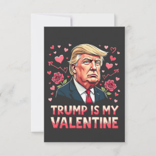 Carte De Remerciements Trump est ma Saint-Valentin Maga pour l'investitur