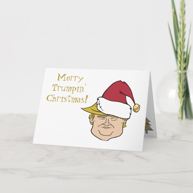 Carte De Remerciements Trump Merry Christmas Card (Devant)