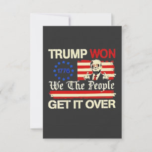 Carte De Remerciements Trump remporte la victoire du peuple sur l'inflati