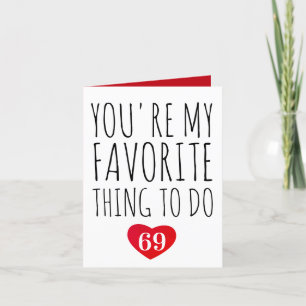 Carte De Remerciements Tu es ma chose préférée à faire drôle Vday Naughty