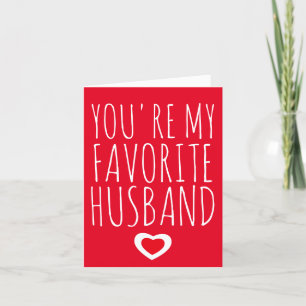 Carte De Remerciements Tu es mon mari préféré Drôle de Saint Valentin T