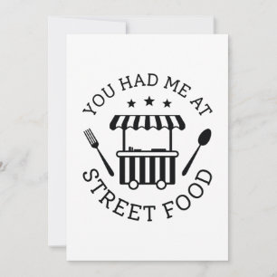 Carte De Remerciements Tu M'As Fait Manger Dans La Rue