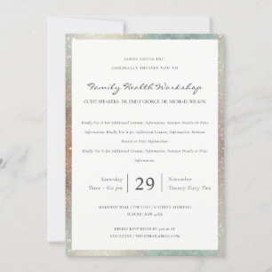 Carte De Remerciements Turquoise Cuivre brillant Parties scintillant atel
