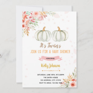 Carte De Remerciements Twins citrouille