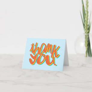 Carte De Remerciements Type de Merci, bleu poudre
