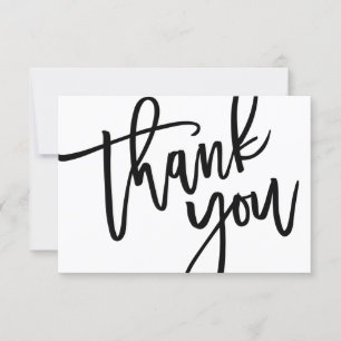 Carte De Remerciements Typographie, Lettres, Baby shower, Anniversaire