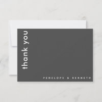 Typographie moderne chic Noir mariage personnalisé
