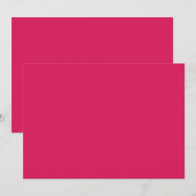 Carte De Remerciements un arrière - plan rose avec une bordure blanche (Devant / Derrière)